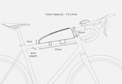 Sacoche De Top Tube Restrap Adventure Race -vélo Soldes Restrap top tube Bag Race aero sacoche ultra distance baroudeur cycles lyon size