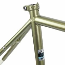 Kit Cadre All-City Super Professional Flash Green -vélo Soldes all city super professional frameset gravel commuter bikepacking baroudeur cycles lyon 3