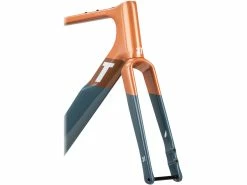 Kit Cadre Gravel 3T Exploro Max Orange / Grey -vélo Soldes exploro racemax frame 3T kit cadre gravel carbone baroudeur cycles lyon 10