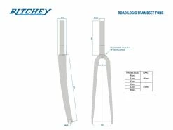 Kit Cadre Ritchey Road Logic Edition 50th Anniversaire -vélo Soldes kit cadre acier fourche carbone ritchey edition limitee 50 anniversaire route baroudeur cycles lyon 9