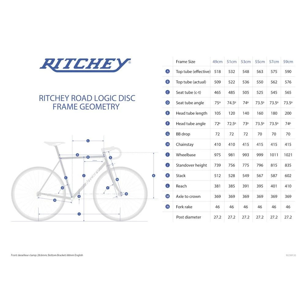 Kit Cadre Route Ritchey Road Logic Disc Noir / Logo Gris 9 Kit Cadre Route Ritchey Road Logic Disc Noir / Logo Gris – Image 7