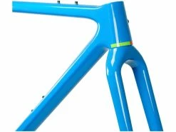 OPEN Cycle Kit Cadre Carbone Open Up -vélo Soldes open up kit cadre carbone frameset bleu gravel route vtt bikepacking randonnee baroudeur cycles lyon front