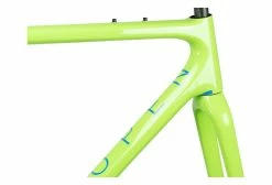 OPEN Cycle Kit Cadre Carbone Open Up -vélo Soldes open up kit cadre carbone frameset vert gravel route vtt bikepacking randonnee baroudeur cycles lyon front