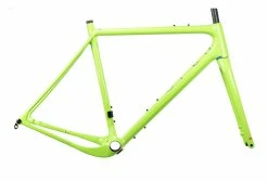 OPEN Cycle Kit Cadre Carbone Open Up -vélo Soldes open up kit cadre carbone frameset vert gravel route vtt bikepacking randonnee baroudeur cycles lyon side