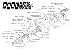 Etrier De Frein à Disque Paul Components Klamper Post-mount - Argent Poli -vélo Soldes paul component etrier frein disque mecanique post mount tirage long court campgnolo vtt gravel route usine alu cnc baroudeur cycles revendeur lyon vue eclatee 638a4af6 a5bc 436f 9f48 c5128b0abb57