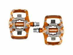 Pédales Automatique Hope Union Trail -vélo Soldes pedale automatique union trail tc enduro xc gravel hope tech baroudeur cycles orange
