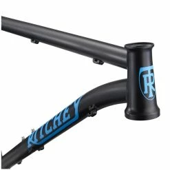Kit Cadre VTT Acier Ritchey Ultra Noir/Bleu -vélo Soldes ritchey ulra kit cadre acier vtt mtb semi rigide distance baroudeur cycles lyon noir bleu 3