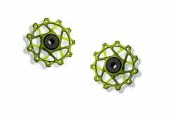 Galets De Dérailleur Garbaruk Oversize - Vert -vélo Soldes shimano 11 11 galets derailleur garbaruk sram transmission performance aluminium leger baroudeur cycles revendeur lyon france vert